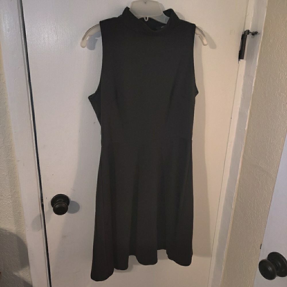 Black skater dress
